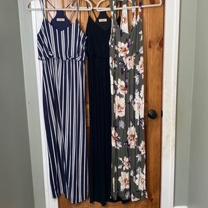 3 Maxi Maternity Dresses